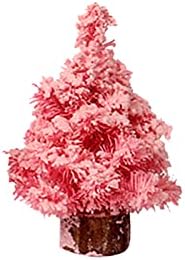 XIOS Noel Dekorasyon Mini Noel Ağacı Küçük Pin E Ağacı ile Ahşap Tabanlar için Tatil Parti Ev Masa Ağacı Dekor Dışında