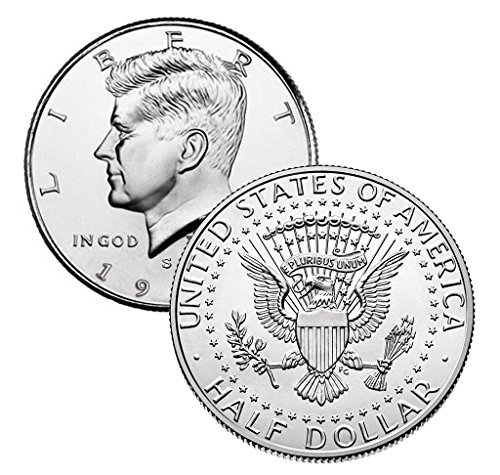 1996 S Gümüş Kanıtı Kennedy Yarım Dolar Kanıtı ABD Darphanesi