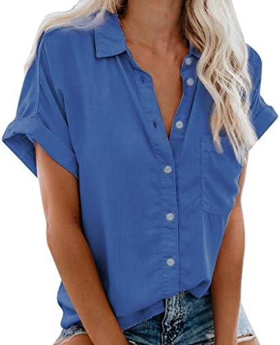 LYTRYCAMEV Bluzlar Kadınlar için Moda 2023 Şık Casual Bayan Yaz Üstleri iş gömleği Kıyafetler Gevşek İş Bluz Tunik