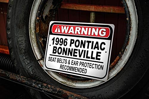 1996 96 Pontiac Bonneville Emniyet Kemeri Önerilen Hızlı Araba İşareti, Metal Garaj İşareti, Duvar Dekoru, GM Araba