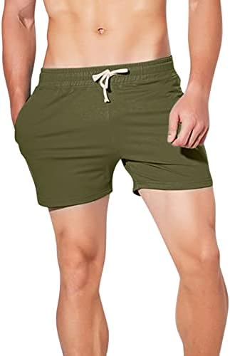 ZDOO gündelik erkek pantolonları Yaz Düz Renk Moda Gençlik Sweatpants Spor Koşu Şort Atletik Slim Fit Parça Şort