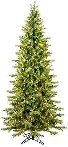 Vickerman 3 ' Balsam Ladin İnce Yapay Noel Ağacı, Şeffaf Dura aydınlatmalı ışıklar-Sahte Noel Ağacı-Mevsimsel Kapalı