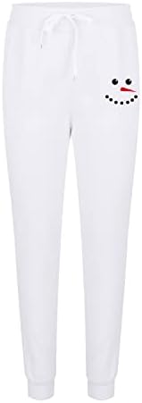Unisex Spor rahat pantolon Erkekler ve Kadınlar Sevimli Baskı Sweatpant Lace Up Elastik Bel Gevşek Rahat Geniş Bacak