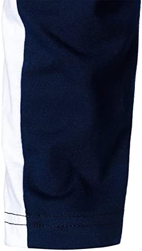 XZHDD Uzun Kollu polo gömlekler Mens için, Ön Placket Düğme Boyun Turn Down Tops Çizgili Patchwork İş Rahat Gömlek