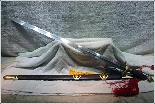 GLW Katana Çin Kılıcı Tai Chi JİAN (?) Desen Katlanmış Çelik Bıçak 0871