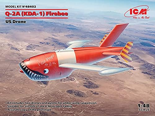 ICM 48402 KDA-1 (Q-2A) Firebee, ABD Uçağı (2 Uçak ve pilon) - Ölçek 1:48