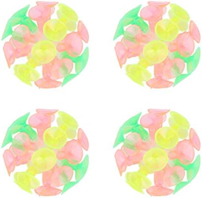 STOBOK 4 adet Eğlenceli Vantuz Topu Renkli Top Oyuncaklar Yenilik Oyuncaklar Çocuklar için Erkek Kız Doğum Günü Partisi