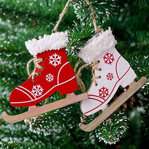 Noel Ağacı Süsleri, kayak ayakkabıları Kolye Noel Ağacı Süsleme Kapı Pencere Dekor Rahat ve Çevre Dostu