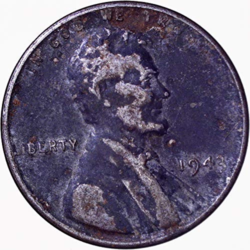 1943 Çelik Lincoln Buğday Cent 1C Fuarı