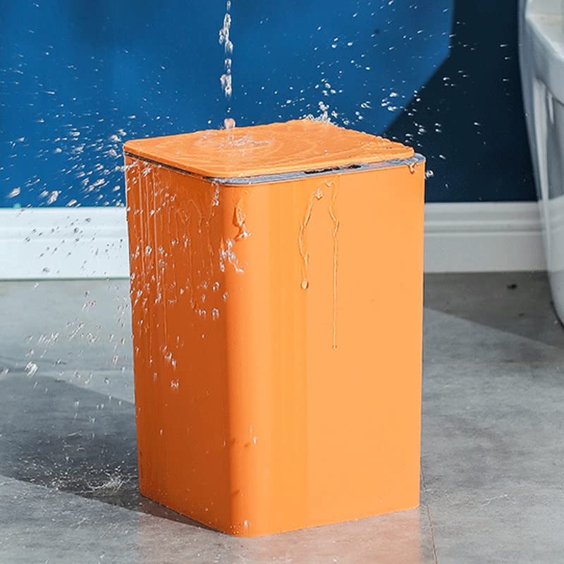 XDCHLK Mutfak Otomatik akıllı sensörlü çöp kovası Can Su Geçirmez/ çöp kutusu için Ev WC Akıllı çöp tenekesi ( Renk