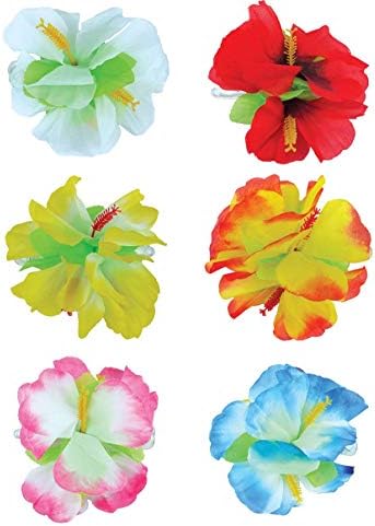 Rımı Askı Hula Kız ebegümeci çiçeği Saç Klipleri Bayan 6 Çeşitli Renkler Plaj Sahil Hawaii Saç Klipleri Bir Boyut