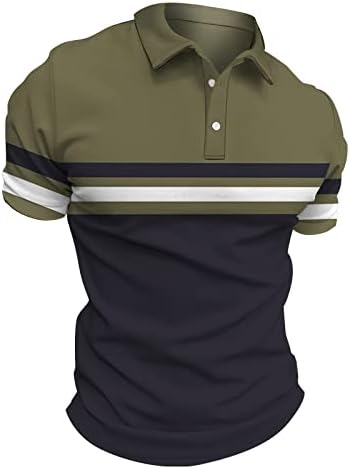Büyük boy Düğme Aşağı polo gömlekler Erkekler için 2023 Slim Fit Zip İş Kısa Kollu T-shirt Yaz Üstleri Komik Grafik