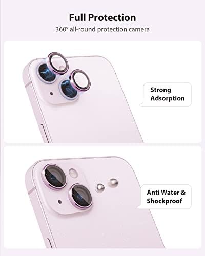Tamoria Kamera Lens Koruyucu iPhone 13 ve iPhone 13 Mini Kamera Kapağı için Uyumlu Premium 9H Temperli Cam [Çizilmez]
