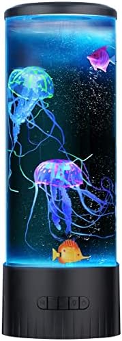 CALOVER büyük denizanası lav lambası hediyeler çocuklar yetişkinler için elektrikli fantezi tankı akvaryum gece ruh