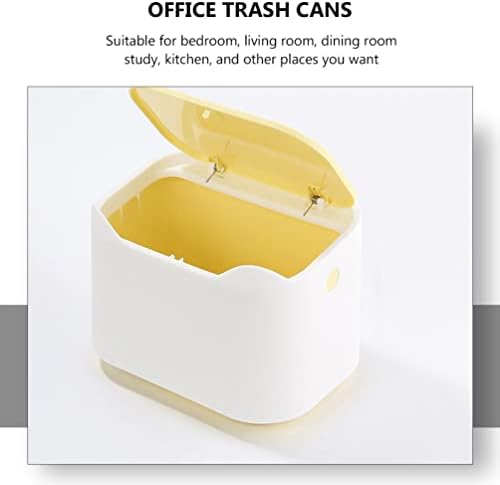 ıplusmıle Ofis çöp kutuları Mini Masaüstü çöp kutuları Mini çöp kutusu Tezgah Çöp Çöp Organizatör Çöp sepeti Kapaklı