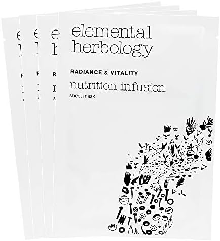 Elemental Herbology Nutrition Infusion Radiance Sheet Mask (x1) - Cildi anında nemlendirir ve aydınlatır