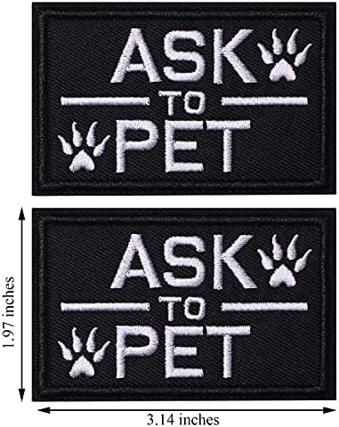 J. SAZAN 2 Adet Taktik ABD Bayrağı Yama ile 2 Paket Sormak için Pet Köpek Yamalar.