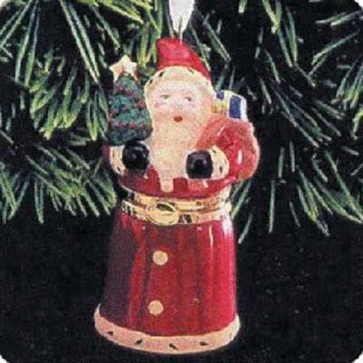 Hallmark Hatıra Süsleme Noel Baba'nın Gizli Sürpriz Seramik Biblo Kutusu 1998