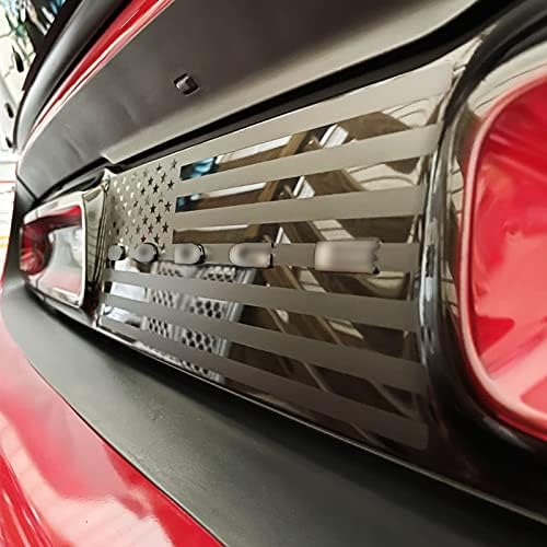 Xınghe Arka Lambası Merkezi Bölücü Dodge Challenger 2015-2023 için, Amerikan Bayrağı Çıkartmaları Arka ışık Sticker