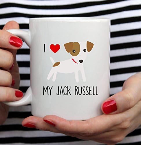 Jack Russell Terrier Kupamı Seviyorum | Sevimli Kupa | Jack Russell Hediyesi / Jack Russell doğum günü Kupası / Köpek