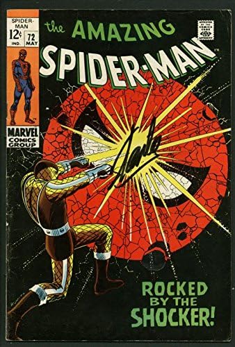 Stan Lee İmzalı İnanılmaz Örümcek Adam 72 Şok Edici PSA Tarafından Sarsılan Çizgi Roman W18780