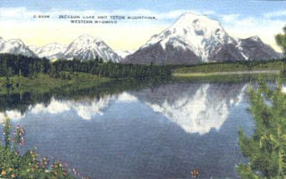 Teton Dağı, Wyoming Kartpostalı