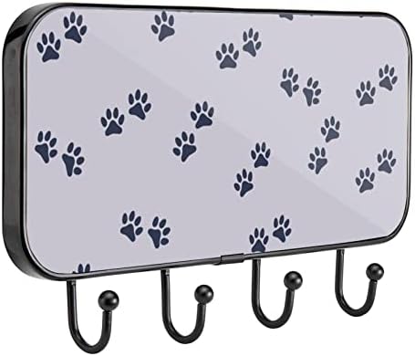 Yapışkanlı Paslanmaz Çelik Kanca Havlu Ceket Duvar Kanca Sıkışmış Banyo veya Mutfak Mor Köpek Kedi Pençe Baskı
