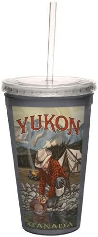 Ağaçsız Selamlar cc33339 Nostaljik Yukon Kanada Altına Hücum Paul A. Lanquist Artful Traveler Yeniden Kullanılabilir