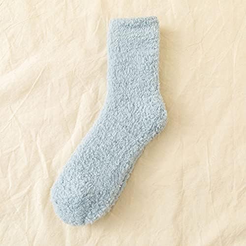 AFEIDD Bayan Kış Çorap Mercan Polar Çorap şerit çoraplar Renkli Hafif Atletik Çorap artı Boyutu Uyluk Yüksek çorap