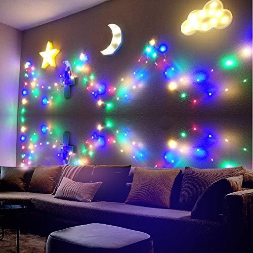AUSAYE 3 ADET dekoratif LED gece ışıkları hilal ay yıldız bulut lamba ışareti ışık odası dekor bebek çocuk çocuk yetişkinler