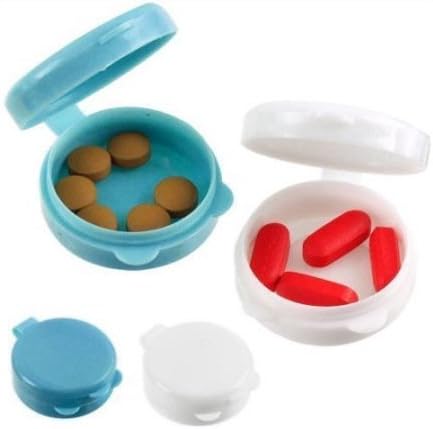 Cep Hap Caddy Seyahat plastik saklama kutusu Tıp tablet kılıfı Tutucu 2 Adet Yeni (Renkler Değişebilir )