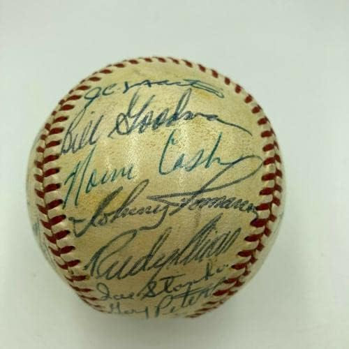 1959 Chicago White Sox AL Champs Takımı Beyzbol Nellie Fox JSA COA İmzalı Beyzbol Topları İmzaladı