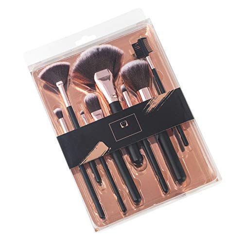 LOUJIALU makyaj fırçası Seti Kabuki Premium Sentetik Fan Vakfı Pudra Allık Göz farı Fırçalar makyaj fırçası Seti