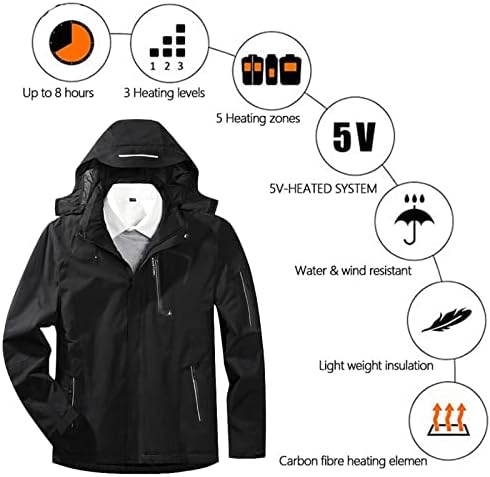 Dikiş ceketler ceket 3 alan renk şarj kadın ve kadife ısıtma USB sıcak ısıtma şapka yürüyüş ceketler rüzgar geçirmez