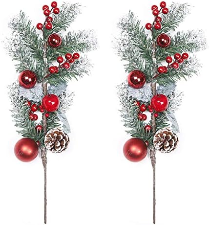 LKXHarleya Kırmızı Berry ıle 2 ADET Noel Yapay Çam Alır Noel Ağacı Noel Çelenk Dekorasyon ıçin Kaynaklanıyor