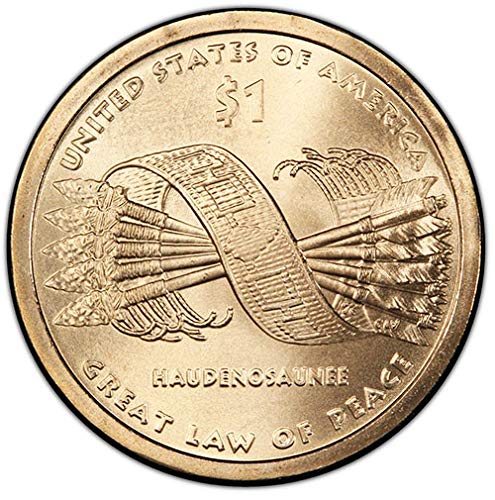 2010 D Pozisyonu. B Saten Kaplama Sacagawea Kızılderili Büyük Barış Yasası Dolar Seçimi Dolaşımsız ABD Darphanesi