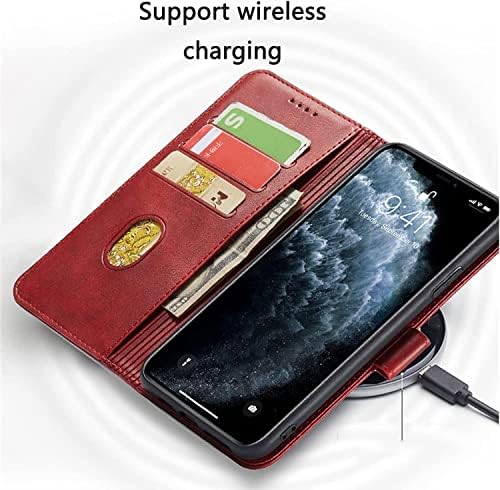 MAALYA iphone için kılıf 11/11Pro / 11Pro Max, Premium pu deri cüzdan Kılıf RFID Engelleme Kart Yuvası Standı Darbeye