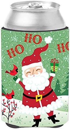 Caroline'ın Hazineleri VHA3016CC Mutlu Noeller Noel Baba Ho Ho Ho Can veya Şişe Hugger, Can Soğutucu Kol Hugger Makinede