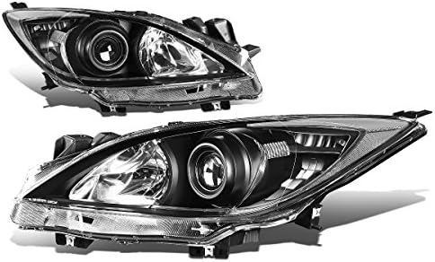 Çift Füme Konut Temizle Köşe Projektör Far Farlar ile Uyumlu Mazda 3 Hatchback/Sedan 10-13