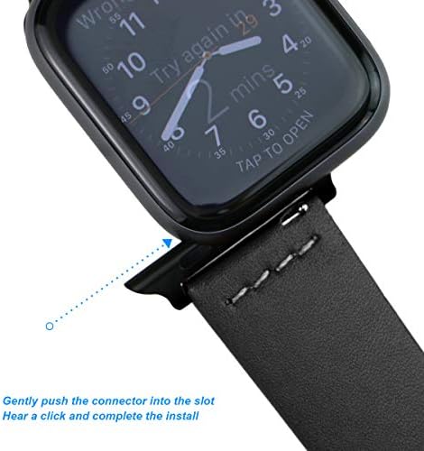 ARTCHE Hakiki Deri Yedek saat kayışı ile Uyumlu Apple Watch 42mm, 44mm Erkek Kadın akıllı saat Spor Su Geçirmez Bileklik