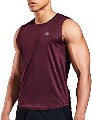 Haımont erkek Egzersiz Kolsuz Gömlek Hızlı Kuru Kas Tank Top Geri Dönüşümlü Polyester Atletik Spor Yüzmek Koşu Tees