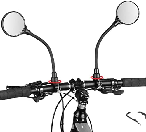 BESPORTBLE 2 adet Yol Ayna Kristal Evrensel Aracı End Motosiklet Dağ Bisikletleri için Cam Dönebilen Bisiklet Dikiz