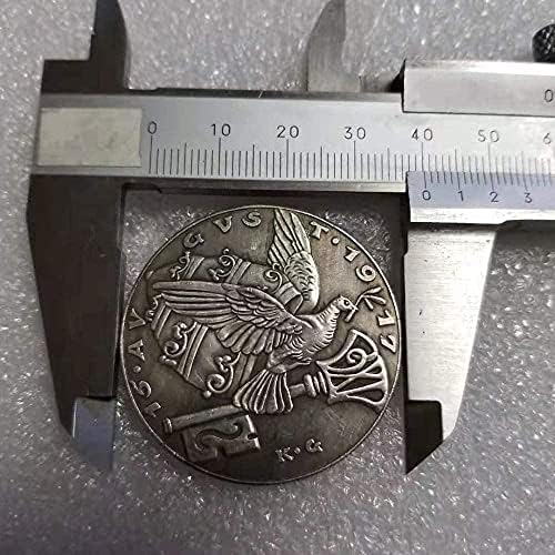 Antika El Sanatları 1917 Alman hatıra parası Eski Gümüş Dolar Gümüş Yuvarlak Yabancı Para Antika Koleksiyonu 1030
