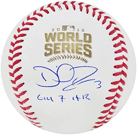 David Ross, Gm 7 HR İmzalı Beyzbol Topları ile Rawlings Resmi Dünya Serisi MLB Beyzbolunu İmzaladı