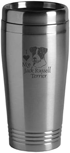 16 oz Paslanmaz Çelik Yalıtımlı Bardak - Jack Russel Terrier'imi Seviyorum