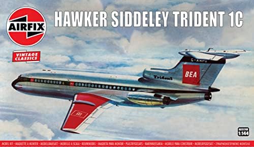 Aırfıx Vintage Klasikleri Hawker Siddeley 121 Trident 1: 72 Ticari Jetliner Plastik model seti A03174V