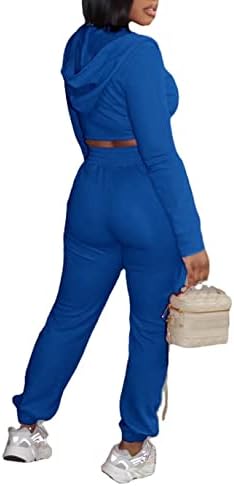 fiocko İki Parçalı Kıyafetler Bayan Eşofman Seti Ceket Hoodies + Sıska Uzun Pantolon Eşofman koşu kıyafetleri