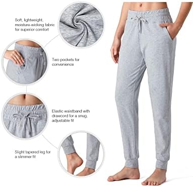 NAVISKIN kadın Sweatpants Pamuk Joggers Pantolon Yoga Egzersiz Koşu Rahat dinlenme cepli pantolon