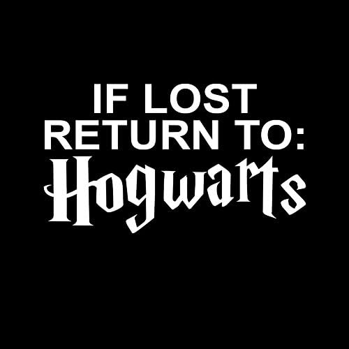 Kaybolursa Hogwarts'a Dönüş 6 Vinil yapışkan Araba Çıkartması (6 Siyah)