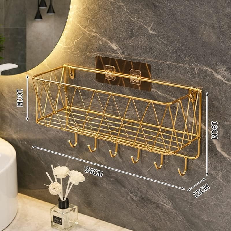 IRDFWH Banyo Raf Düzenleme Sepeti Duvara Monte Olmayan Sondaj Depolama Raf Yatak Odası Banyo Diş Fırçası Raf Banyo